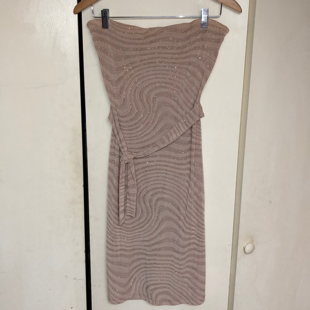 Gold Sparkle Midi dress